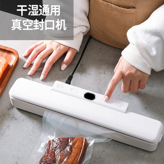 Fully Automatic Household Vacuum Sealing Machine Food Packaging Machine Small Fresh-keeping Sealing Machine Plastic Sealing Machine Vacuum Compression